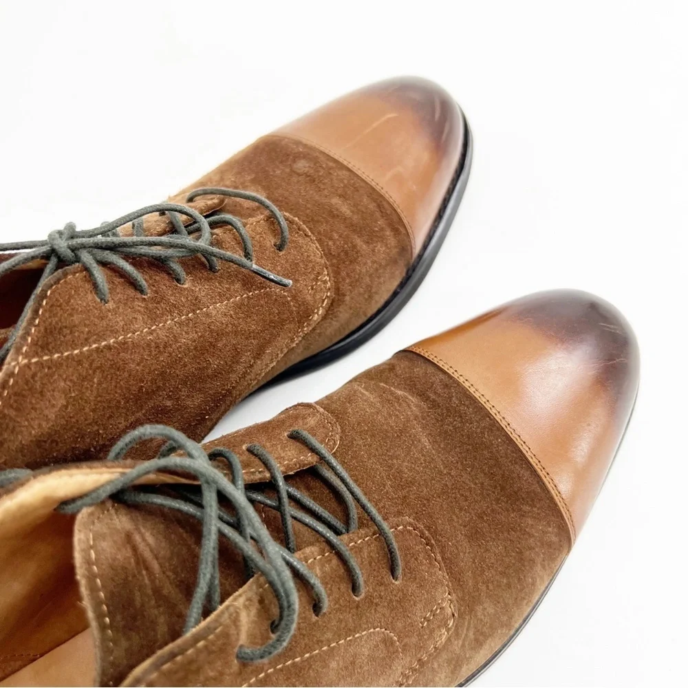 Dapper Shoes Co Handmade Suede Leather Boots, Size 8